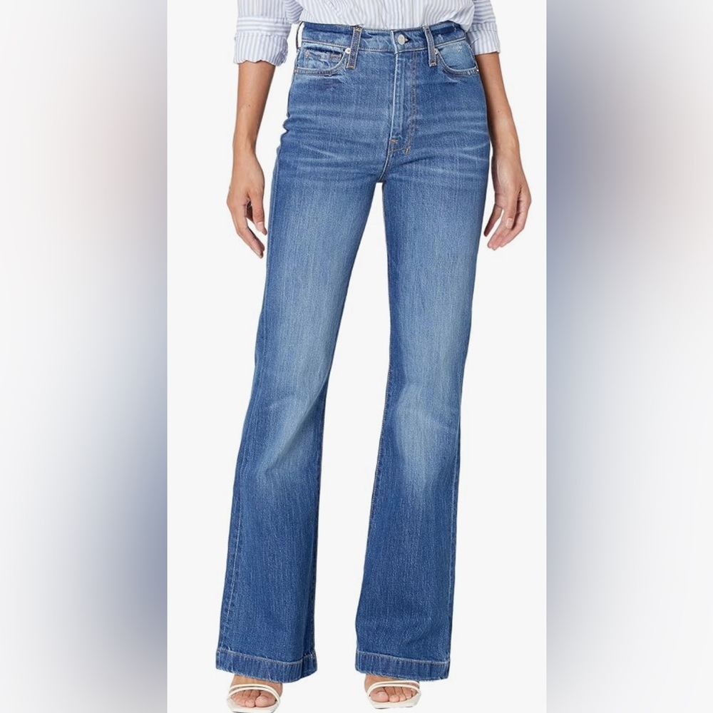 7 For All Mankind | Ultra High Rise Dojo Wide Leg Jeans Pinyon Sz 29